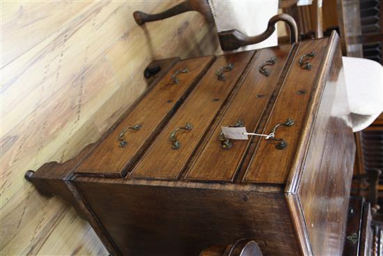 A George III mahogany chest, W.2ft 7in. D.1ft 9in. H.2ft 9in.